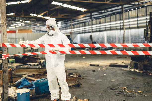 Professional Crime Scene Cleanup technician working in Oxford, MI
